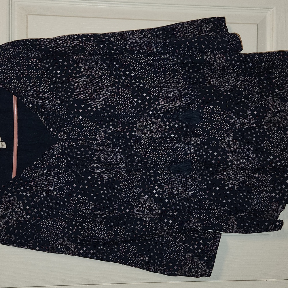 Sonoma Navy and Pink blouse